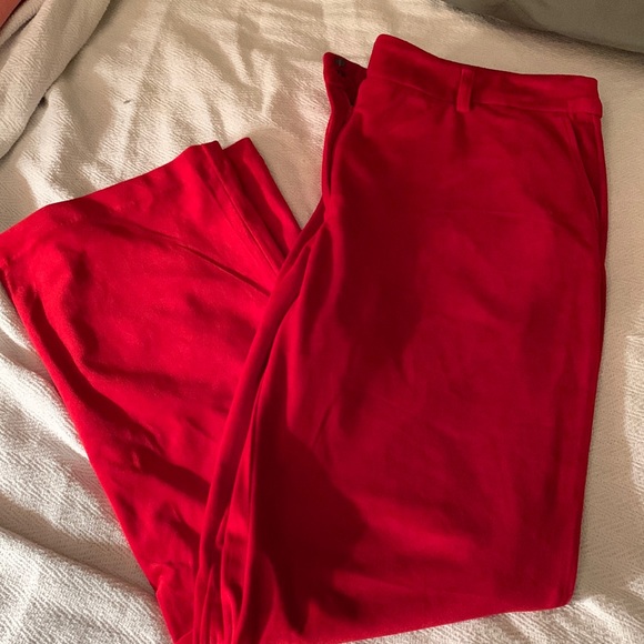 Red Velvet Pants - Picture 1 of 5
